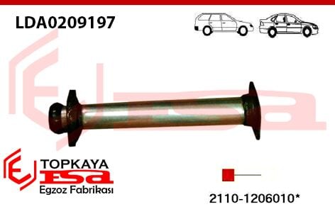 Lada Samara E2 Motor Kat Yerine Ön Ara Boru