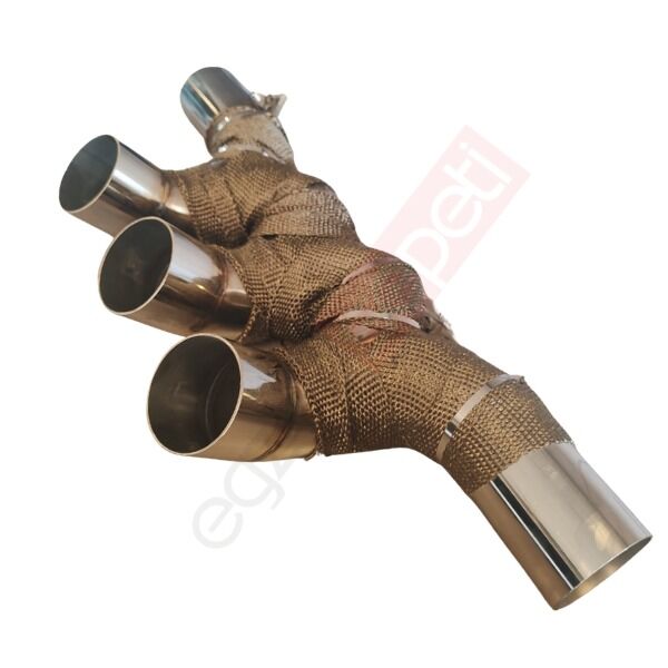 Honda civic typer 3'lü egzoz yapma borusu krom 304 Akrapoviç Egzoz uçları ve Titanyum Amyant