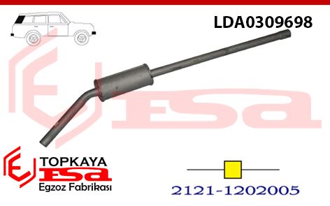 Lada Niva Orta Susturucu Borulu Jeep 4X4 1.6 1978 > 1992