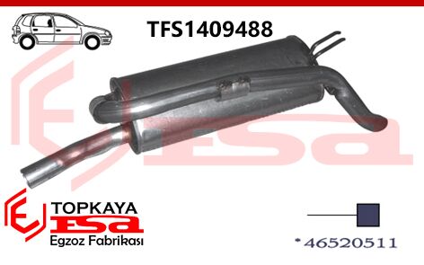 Fiat Bravo Arka Susturucu Borulu 1995 > 2001