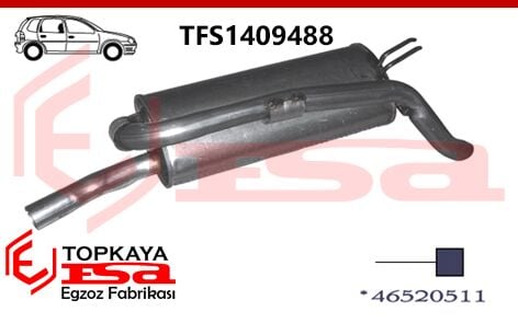 Fiat Bravo Arka Susturucu Borulu 1995 > 2001