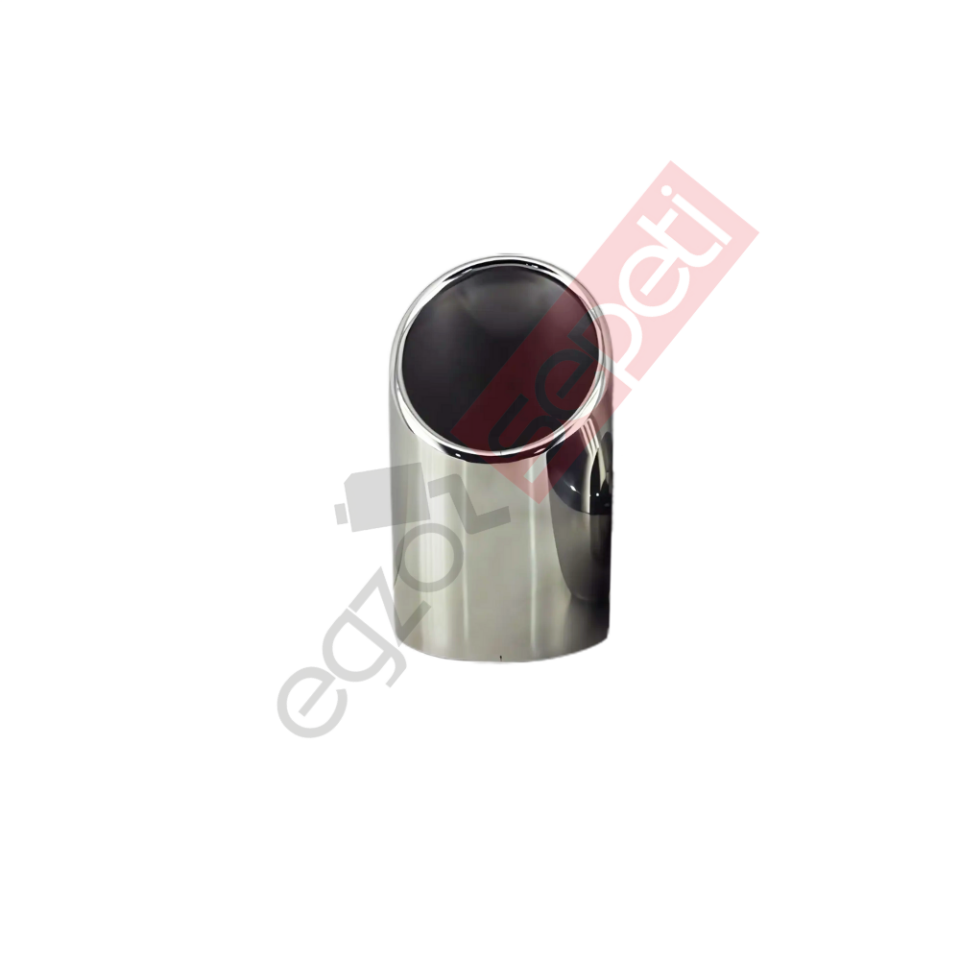 Krom Egzoz Ucu 304 Kalite Yuvarlak Çap Ölçüsü 8X15 Cm