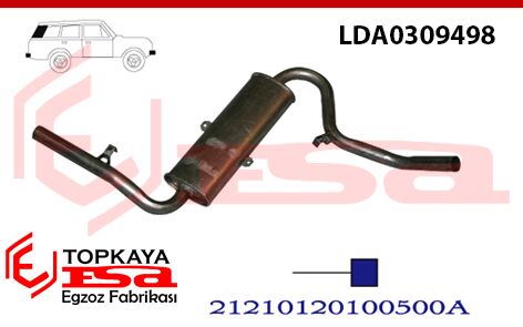 Lada Niva Arka Susturucu Borulu 4X4 1986 > 1988