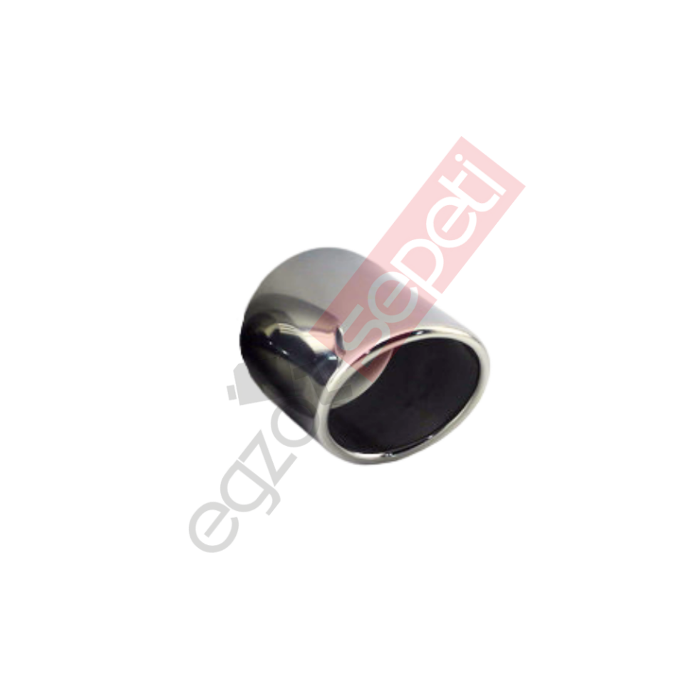 Krom Egzoz Ucu 304 Kalite Yuvarlak Çap Ölçüsü 8X15 Cm