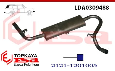 Lada Niva Arka Susturucu Borulu 4X4 1988 > 1992