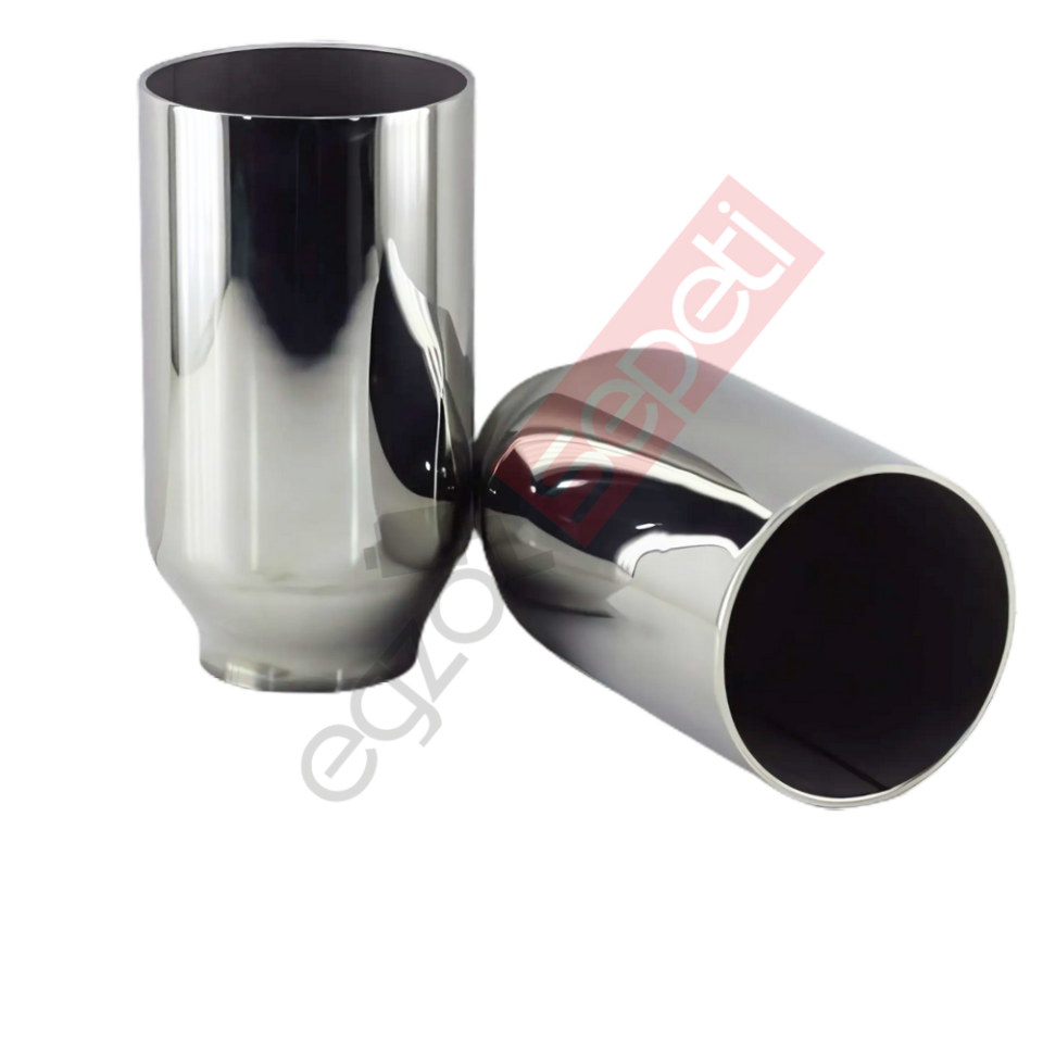 Krom Egzoz Ucu 304 Kalite Yuvarlak Çap Ölçüsü 76X170 Cm