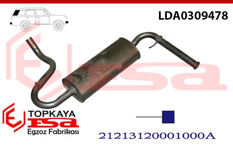 Lada Niva 1.7 Enj. Arka Susturucu Borulu 1997 > ...