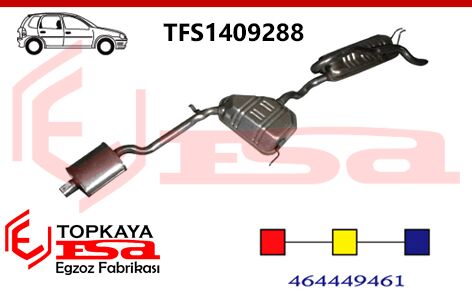 Fiat Bravo Ön Arka Orta Susturucu 1.6İ 16V Baskılı 1995 > 2001