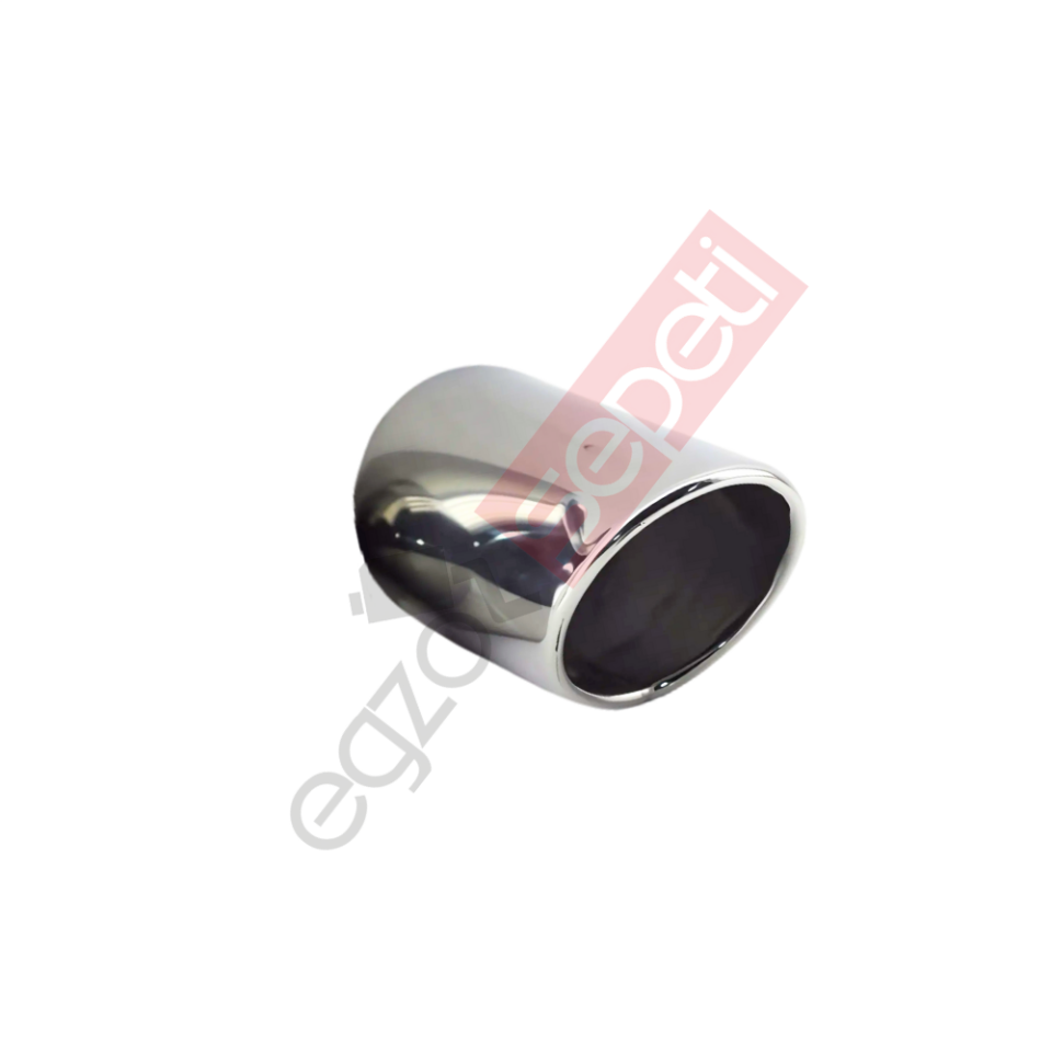 Krom Egzoz Ucu 304 Kalite Yuvarlak Çap Ölçüsü 7X12 Cm