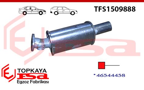 Fiat Siena 1.6 Katalitik Konverter Yerine Susturucu Müşürlü 1997 > 2001