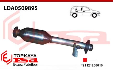 Lada Vega Ön Borulu Katalitik Konverter Euro 3 2003 >…