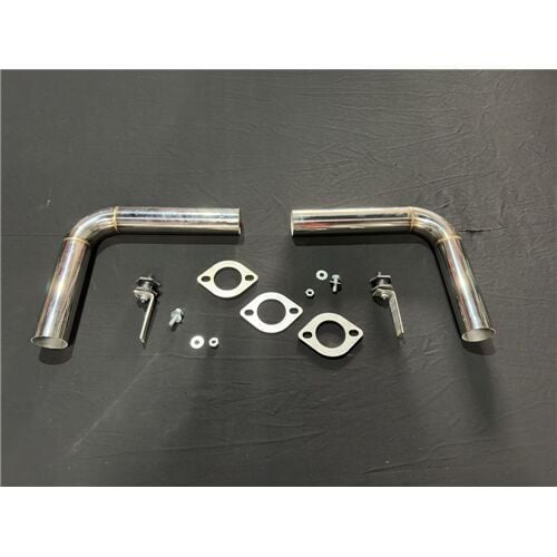 Audi A3 İçin Sag Ve Sol Egzoz Çıkışlarını Aktif Etmek İçin Özel Üretim Krom Boru, Flans Sistemi Ve Bağlantı Ekipmanları