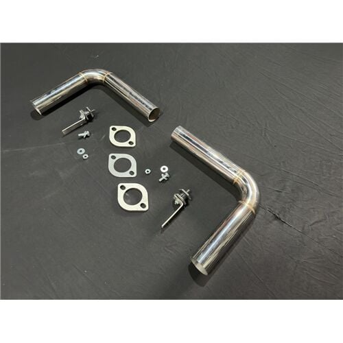 Audi A3 İçin Sag Ve Sol Egzoz Çıkışlarını Aktif Etmek İçin Özel Üretim Krom Boru, Flans Sistemi Ve Bağlantı Ekipmanları