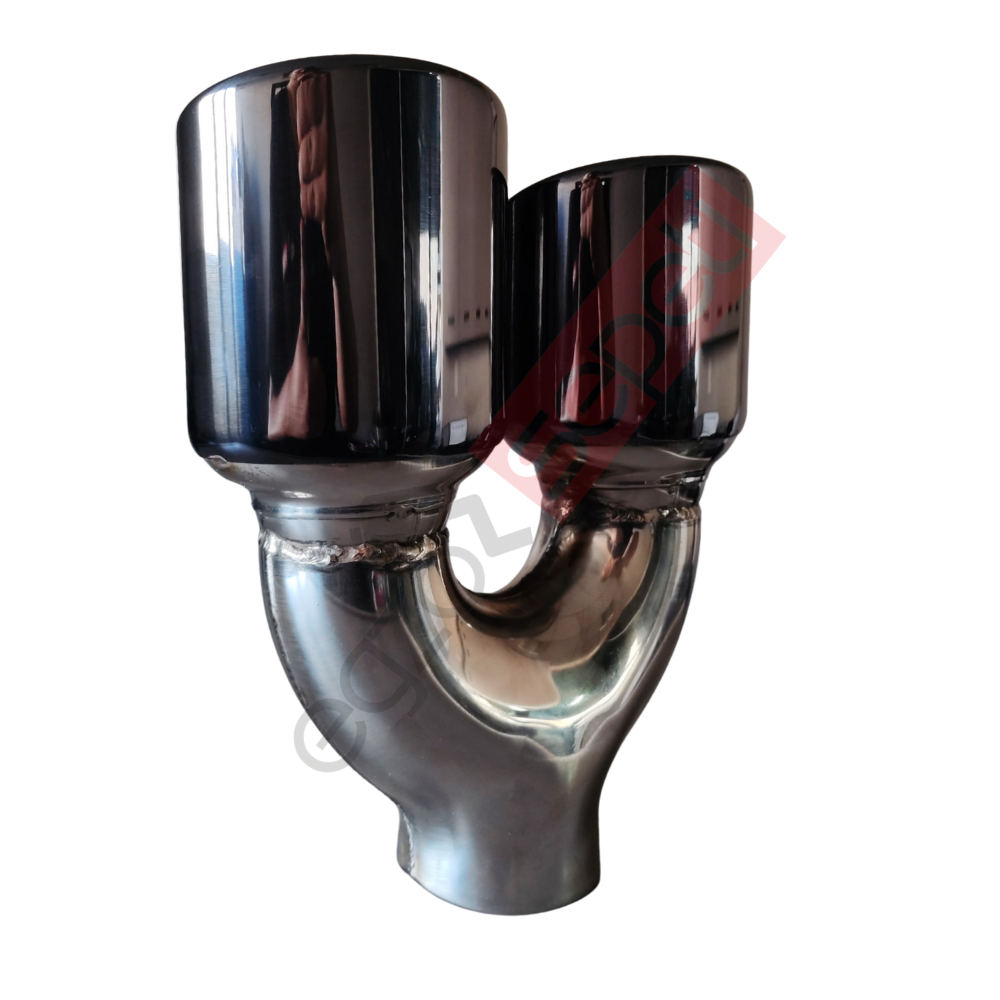 Krom Füme Egzoz Ucu Sol Oval Çap Ölçüsü 90X120 MM