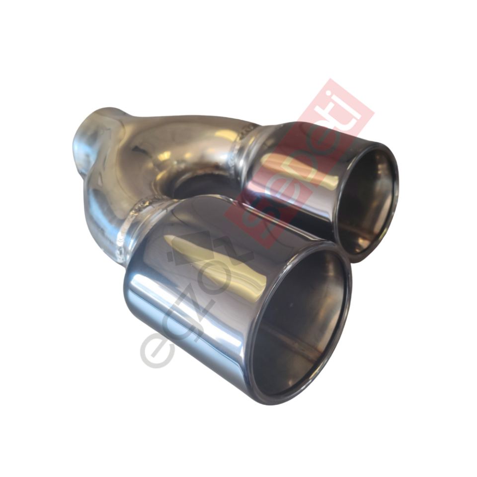 Krom Füme Egzoz Ucu Sol Oval Çap Ölçüsü 90X120 MM