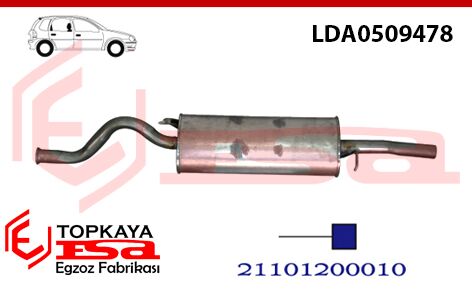 Lada Vega 1.5 Hb Arka Susturucu Borulu 2000 > 2007