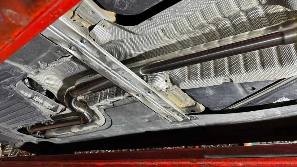 Bmw G22 Opf Ve Orta İptali Krom 70 mm + Spor Susturucu 70 mm