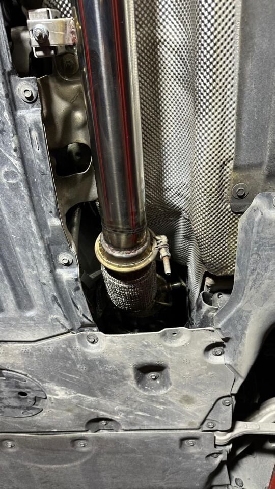 Bmw G22 Opf Ve Orta İptali Krom 70 mm + Spor Susturucu 70 mm