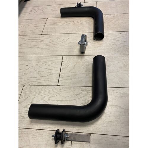 Volkswagen Golf 8  Sag Ve Sol Egzoz Özel Üretim Susturucu + Sag Ve Sol Baglantı Ekipmanları Takım Halinde