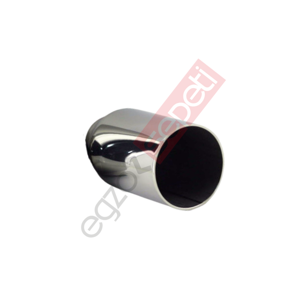 Krom Egzoz Ucu 304 Kalite Yuvarlak Çap Ölçüsü 9X17 Cm