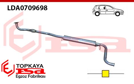 Lada Priora 1.6 16V Orta Susturucu Borulu 2012>…