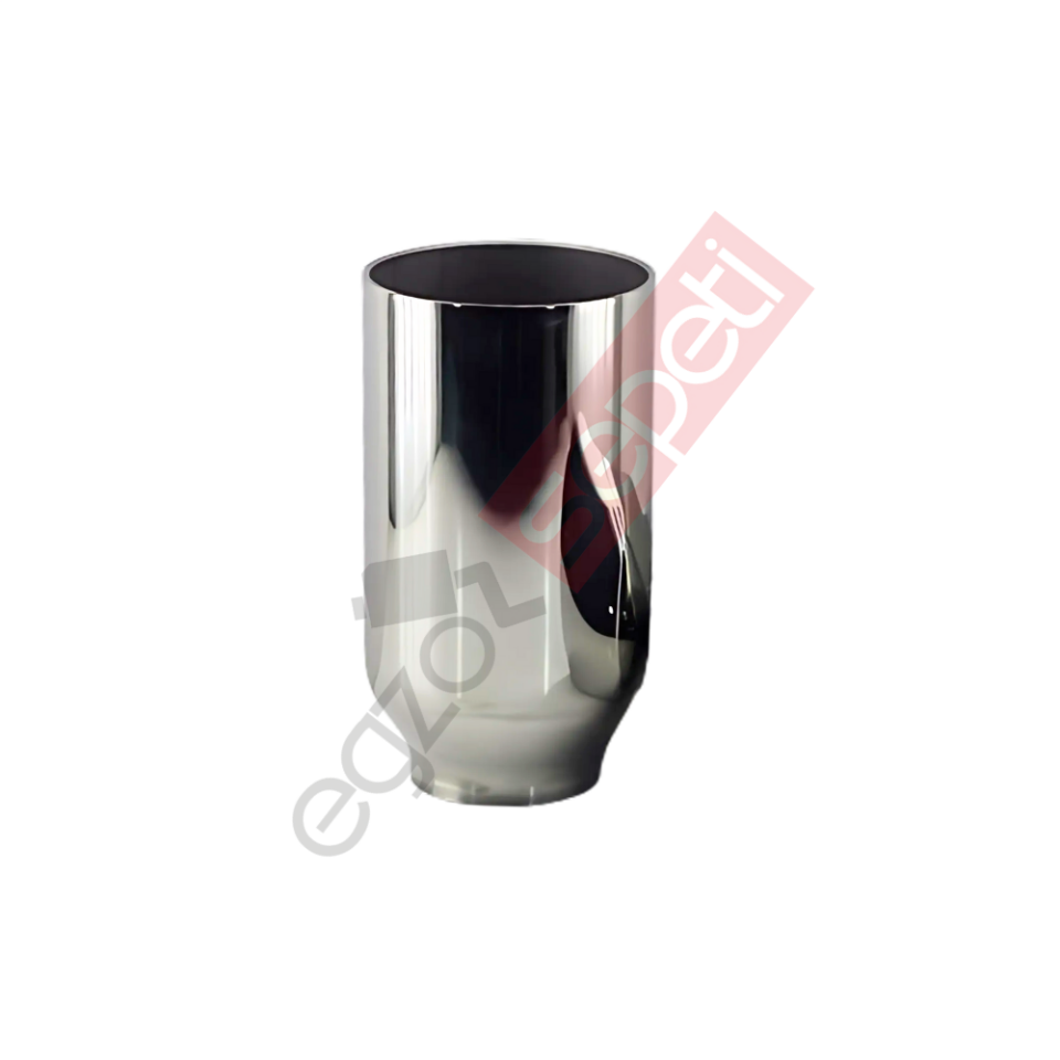 Krom Egzoz Ucu 304 Kalite Yuvarlak Çap Ölçüsü 9X17 Cm