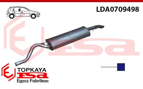 Lada Priora 1.6 16V Arka Susturucu Borulu 2012>…