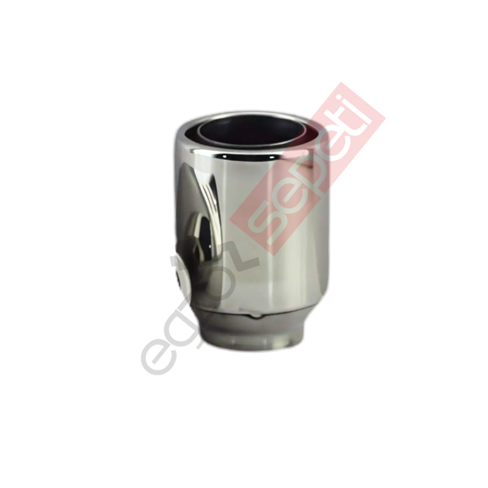 Krom Egzoz Ucu 304 Kalite Yuvarlak Çap Ölçüsü 6,5X8,5 Cm