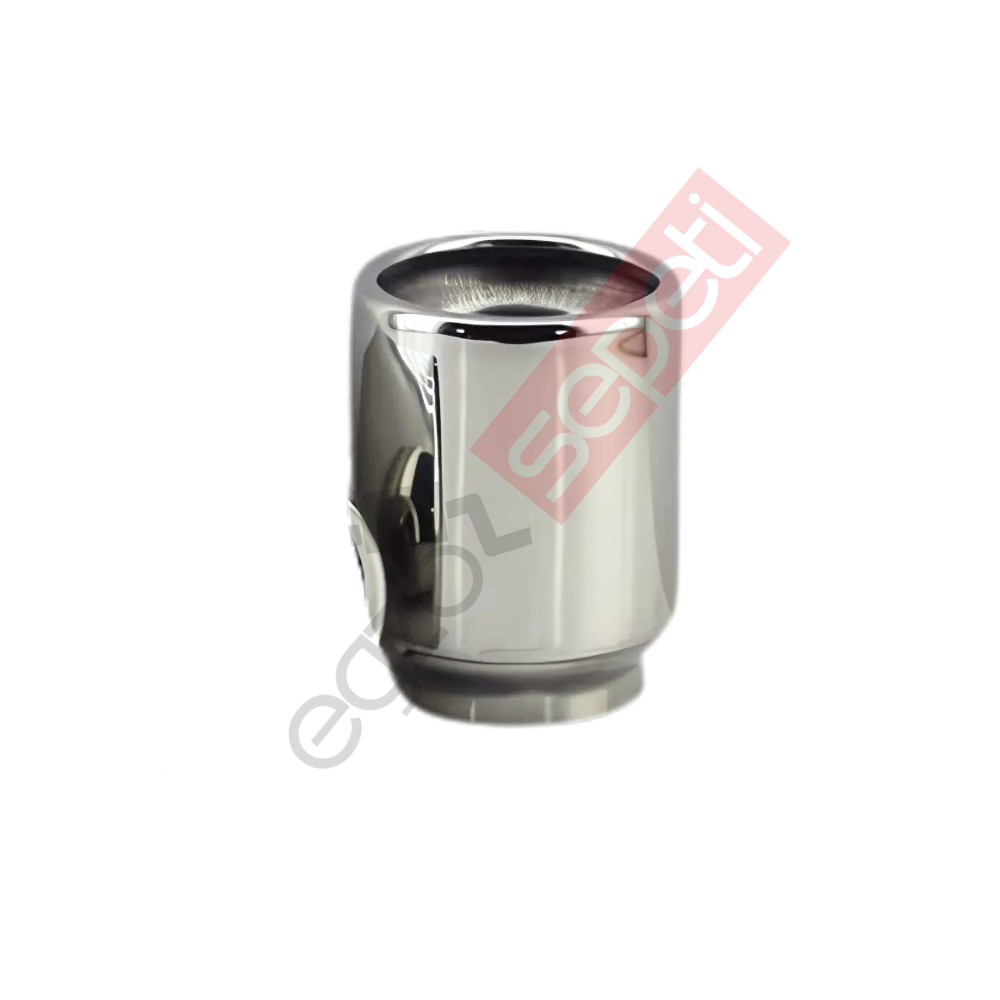 Krom Egzoz Ucu 304 Kalite Yuvarlak Çap Ölçüsü 6,5X8,5 Cm