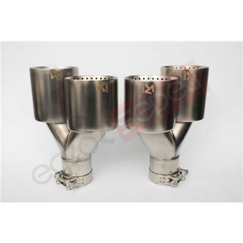 Akrapoviç Krom Egzoz Ucu 100 mm Takım Sag Ve Sol Şeklinde