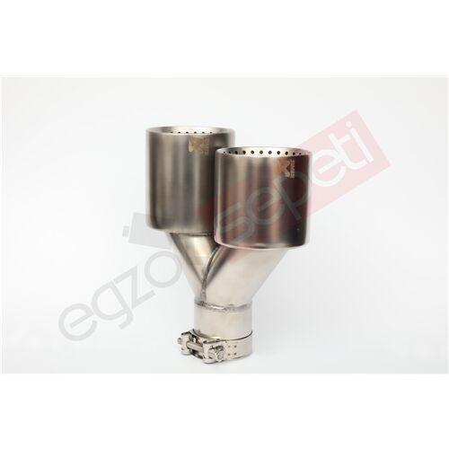 Akrapoviç Krom Egzoz Ucu 100 mm Takım Sag Ve Sol Şeklinde