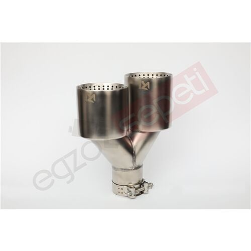 Akrapoviç Krom Egzoz Ucu 100 mm Takım Sag Ve Sol Şeklinde