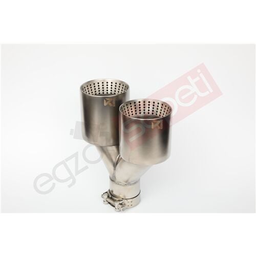 Akrapoviç Krom Egzoz Ucu 100 mm Takım Sag Ve Sol Şeklinde
