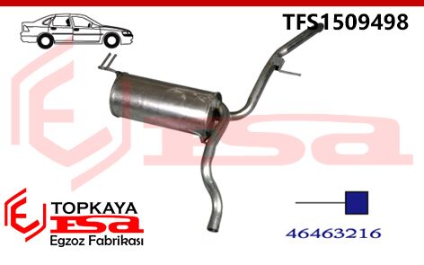 Fiat Siena 1.4 / 1.6 Arka Susturucu Borulu 1998 > 2001