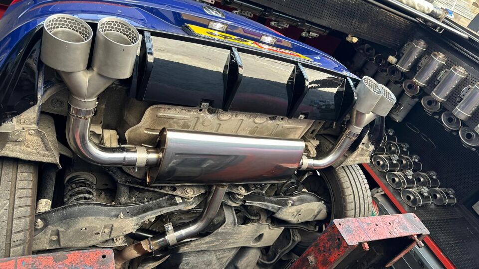 Volkswagen Golf 8 İçin  Arka Susturucu Sağ Sol Krom