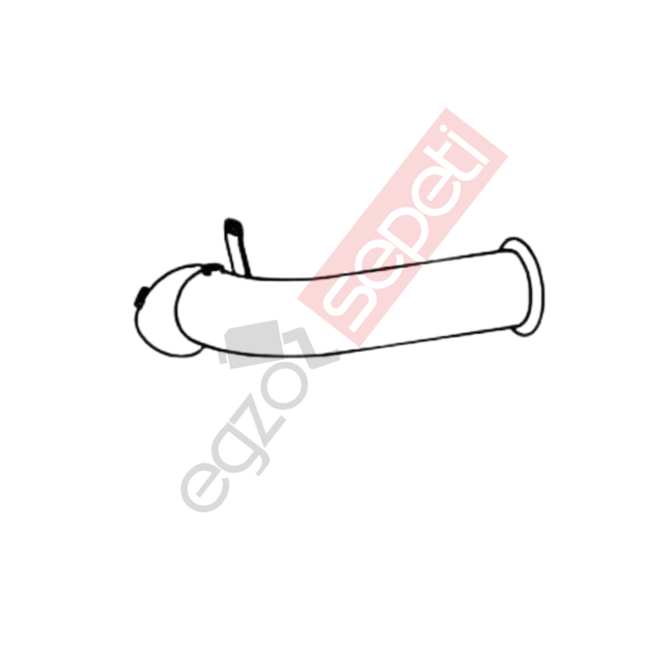 Volvo FE Boru, Egzoz Çıkış, E5, 20877551 Volvo FE Ø110 Alusi,