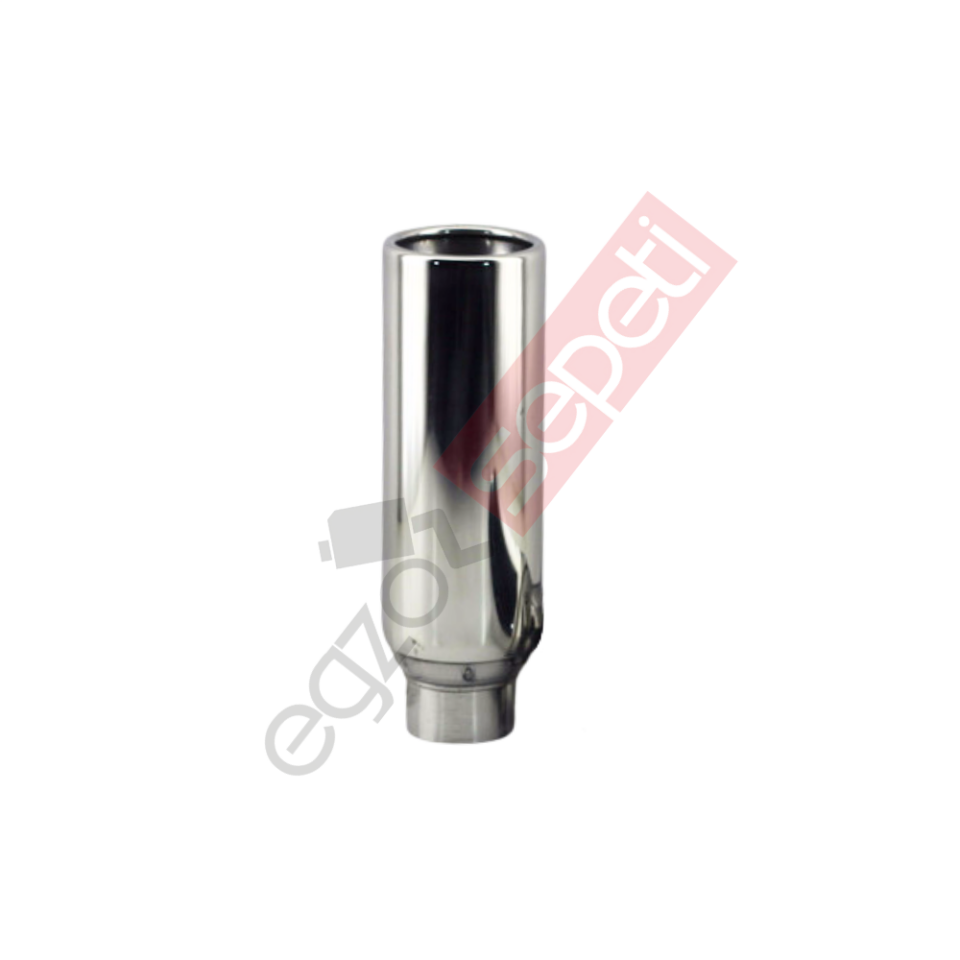 Krom Egzoz Ucu 304 Kalite Yuvarlak Çap Ölçüsü 6,5X17 Cm