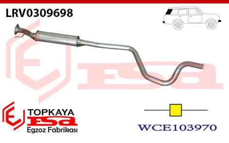 Land Rover Free Lander Orta Susturucu Borulu 1.8/2.0 1997 >..