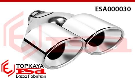 Çift Çıkış Egzoz Ucu - İki Taraf İçin Kullanılır 63X89