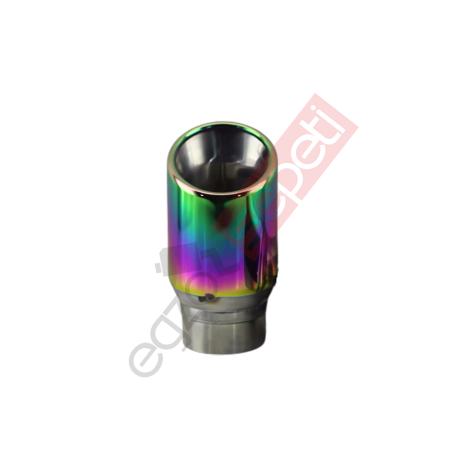 Krom Egzoz Ucu 304 Kalite Yuvarlak Çap Ölçüsü 8X12 Cm