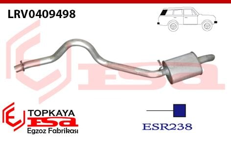 Land Rover Dıscovery Arka Susturucu Borulu 2.5 Tdi 1993 > 1994
