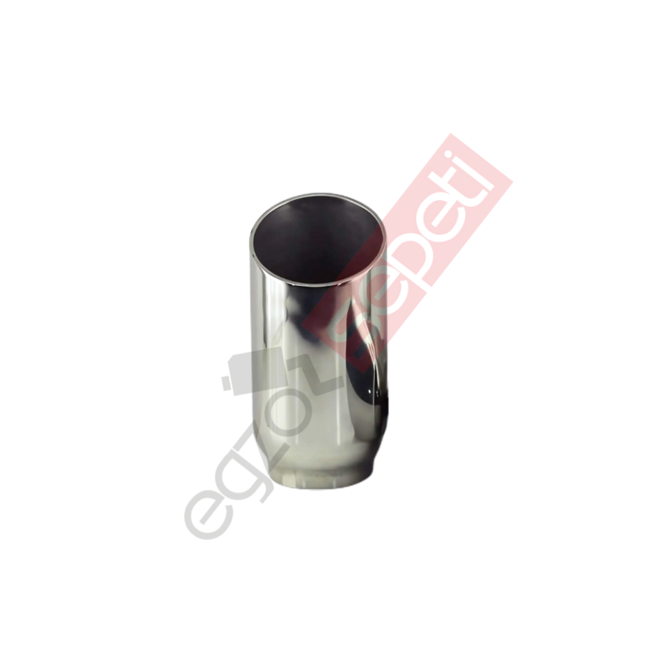 Krom Egzoz Ucu 304 Kalite Yuvarlak Çap Ölçüsü 8X17 Cm