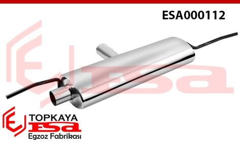 VW Golf 6 Sol Aktif Çıkışlı Krom Spor Susturucu