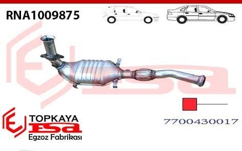 Renault Clio 2 Symbol K7J 1.6 Spiralli Katalitik Konverter Euro 4 1998 > 2002 > ...(Kopya)