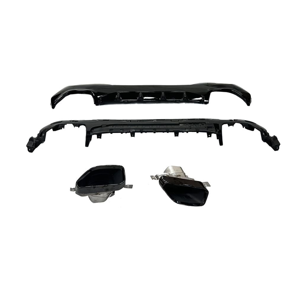 G22 DİFÜZÖR + SİYAH EGSOZ SETİ BRAKETLİ