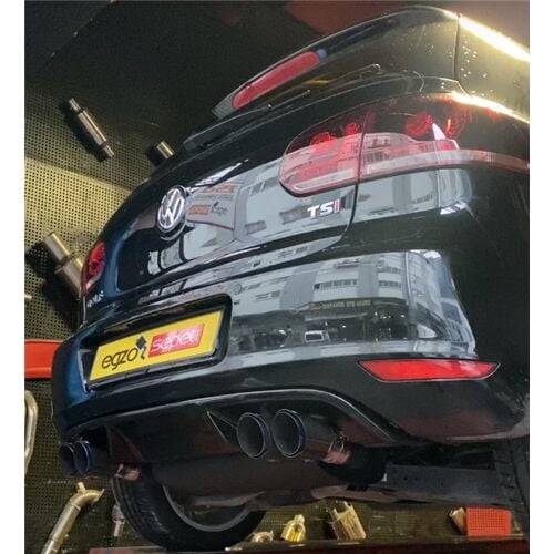 VW Golf 6 Sag Ve Sol Egzoz Çıkılarını Aktif Etmek İçin Özel Üretim Susturucu