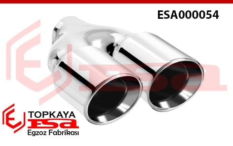 Çift Çıkış Egzoz Ucu - Sol Taraf İçin Ф76
