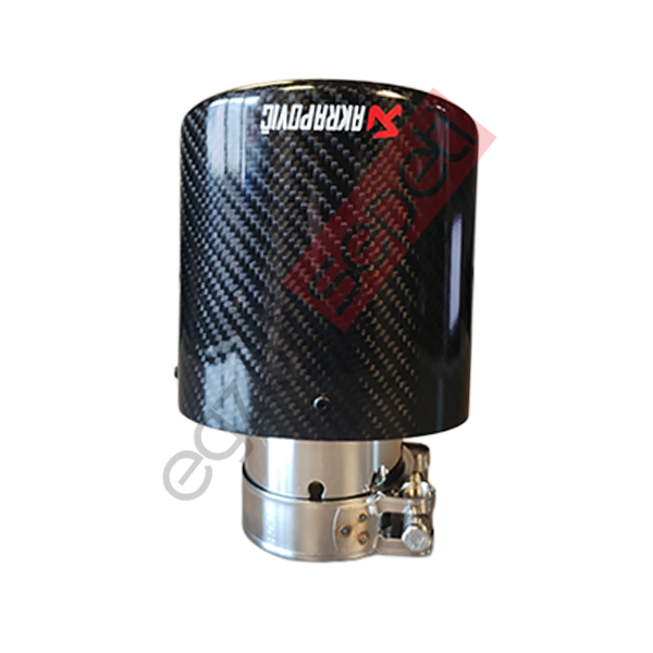 Akrapoviç Karbon Egzoz Ucu 100 MM Parlak Siyah Yassı/Oval Gerçek Karbon Malzeme İthal Ürün
