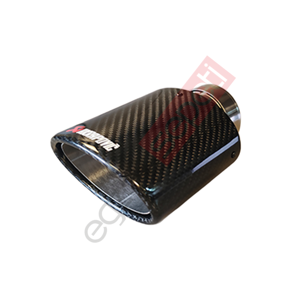 Akrapoviç Karbon Egzoz Ucu 100 MM Parlak Siyah Yassı/Oval Gerçek Karbon Malzeme İthal Ürün