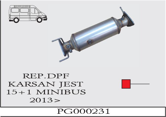Peugeot Karsan Jest 15+1 Minibüs Susturucu. Pfy 2013>…